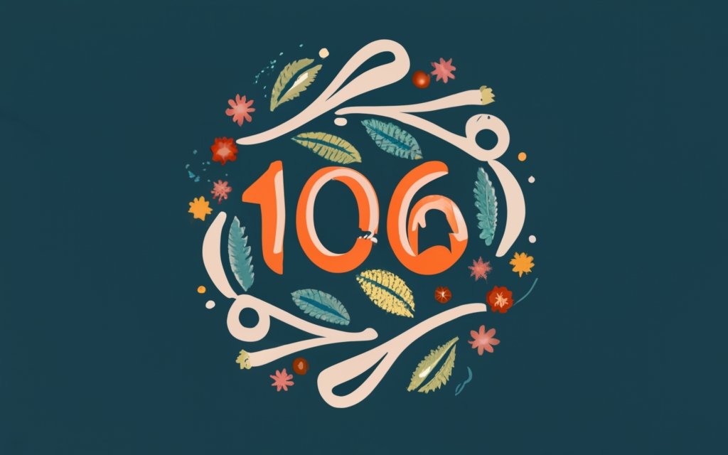 text 106 with beautiful decoration