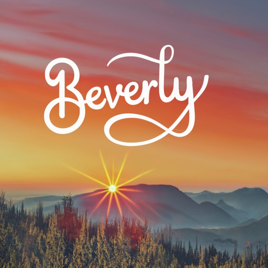 "Beverly" sign above the sun