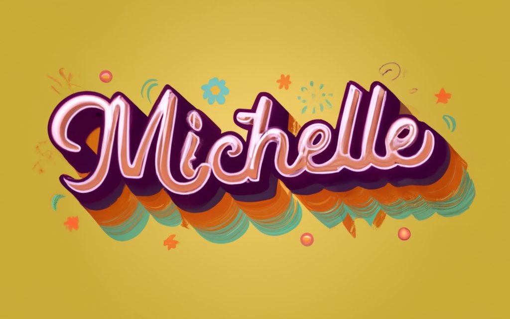 text "Michelle" written beautifully