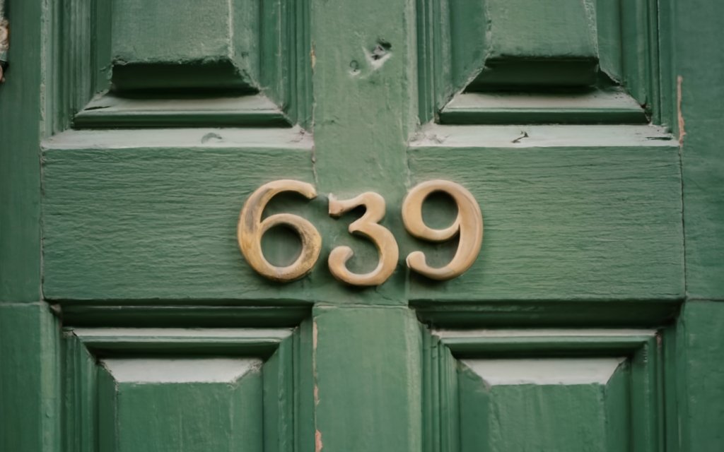 639 on a door