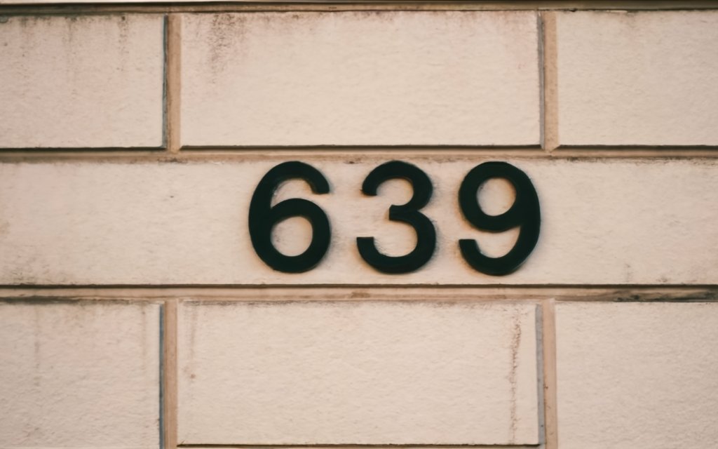 639 on a wall